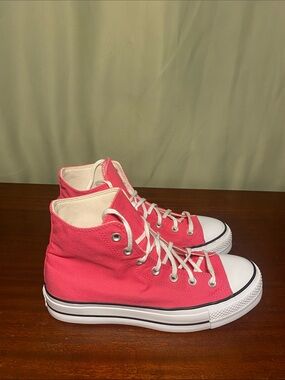 Converse Chuck Taylor Hi Women's All Star Lift Platform Sneakers Pink size 11